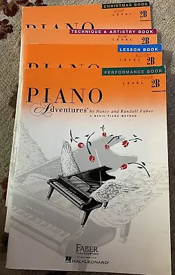 Faber Piano Adventures Level 2B Learning Library Pack Four Book Set - Lesson... • $20