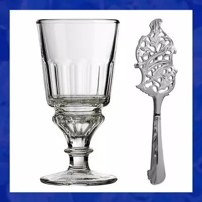 French La Rochere Pontarlier Absinthe Glass - Set With Spoons Available • $14.59