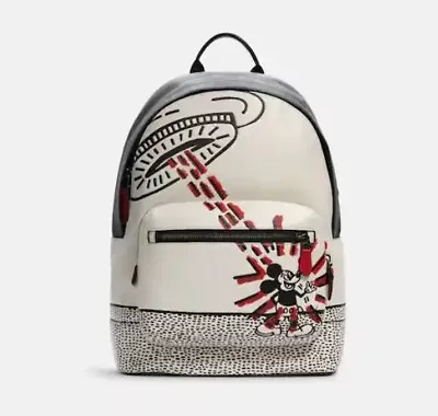 Coach Genuine Disney Mickey Mouse X Keith Haring West Backpack • $299.99