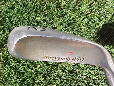 Browning 440 Stainless Steel RH Golf Club 2 Iron W Stiff Flex & New Tour Grip • $51.29
