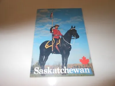 C1980s Canadian Royal Mounted Police (Mountie) Postcard Saskatchewan Tourism • $1.99