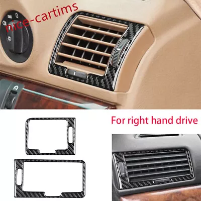 2×RHD Carbon Fiber Dashboard Air Vent Outlet Trim For BMW 7 Series E38 1994-2001 • $22.78