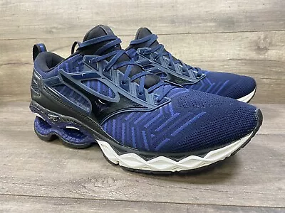 Mizuno Creation WaveKnit Infinity Wave Blue Running Athletic Shoes Size Mens 15 • $34.30