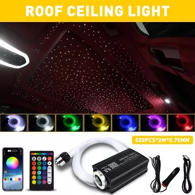 Car/Home Headliner Star Light Kit Roof Twinkle Ceiling Lights Fiber Optic 500pcs • $68.39