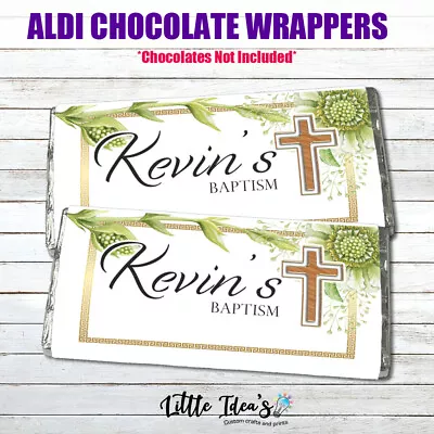 DIGITAL Or PRINTED Birthday Party Favour Aldi Choc Wrapper BAPTISM • $6.99