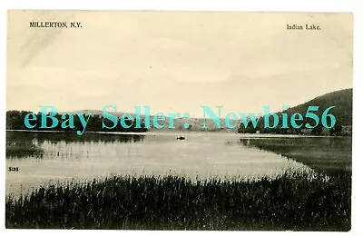 Millerton NY - VIEW ON INDIAN LAKE TO MOUNTAINS - Postcard Dutchess County • $10