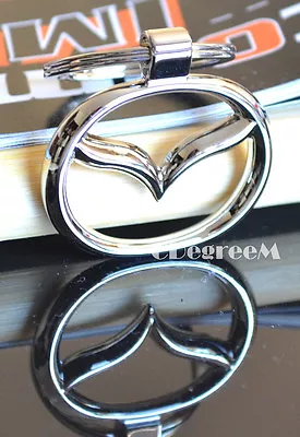 Classic Mazda Badge Silver Keyring 2 3 5 CX3 CX5 CX9 BT50 MX5 • $9.99