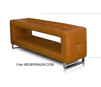 Small Narrow Corridor Leather Bench Genuine 100 X 30 CM Very Sturdy 15 KG • £601.65