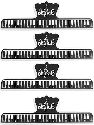 Music Page Holder 4PCS 15Mm Black Plastic Music Score Fixed Clips Book Paper Hol • $14.42