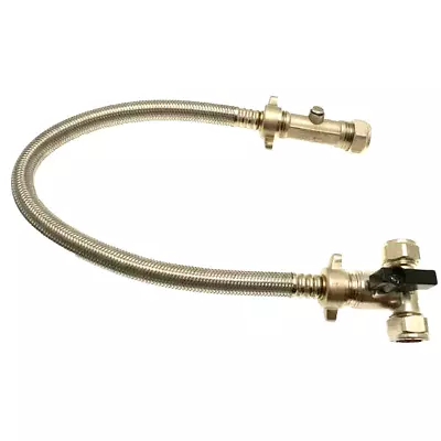 £13.99 • Buy Combi Boiler Flexible Braided Tee Pattern Filling Loop