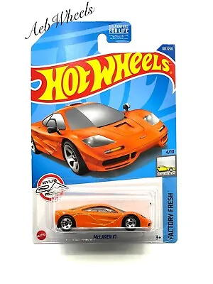 2022 Hot Wheels McLaren F1 Sports Car (papaya Orange) - Factory Fresh #107 • $2.49