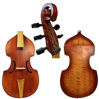 Baroque Style Professional Concert 6 Strings 27  Viola Da GambaWhole Back#15262 • $1256