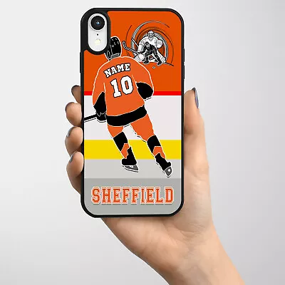 Sheffield Ice Hockey IPhone Case Personalised Hard Phone Cover Mens Gift IH10 • £8.95