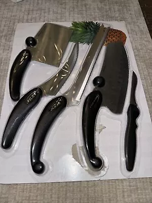 Miracle Blade III 5 Pc Knife Set Chop N Scoop Filet Rock N Chop Slicer 4 Of5 New • $39.99
