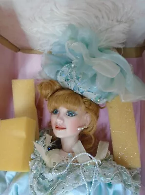 Maryse Nicole Franklin Mint Heirlooms Mint Julep Porcelain Doll New In Box • $39