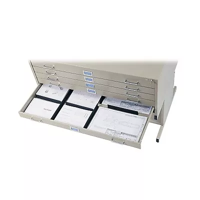 Safco Drawer Divider For 5-Drawer Flat File Cabinet Black 4980 • $88.01