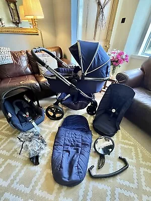 Icandy Peach 5 Travel System In Indigo • £395