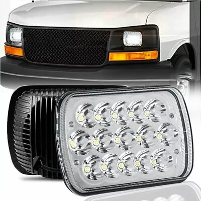 $27.97 • Buy 5x7  7x6 LED Headlight Hi/Lo DRL For Chevy Express 1500 2500 3500 4500 Cargo Van