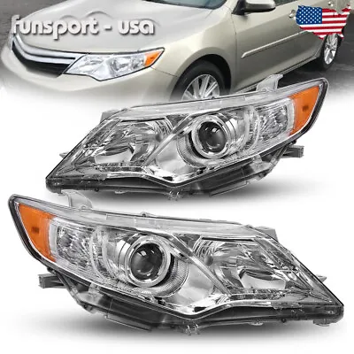 Projector Headlights Assembly Fits 2012-2014 Toyota Camry L/LE/XLE/Hybrid Pair • $90.19