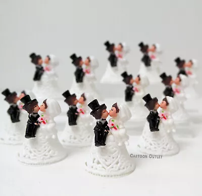 12 Wedding Couple Cup Cake Topper Bride & Groom Recuerdos De Boda Party Favors • $7.59