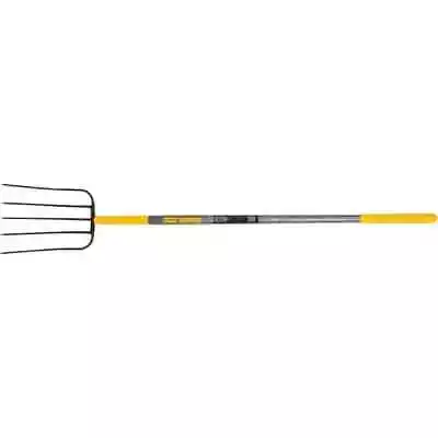 Ames True Temper 2812300 Manure Fork With 48  Wood Handle Five 12  Tines • $43.60