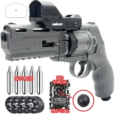 Umarex TR50 Paintball Revolver + Red Dot 50 Paintsoft Balls 5 CO2 (2280182) • $109.95