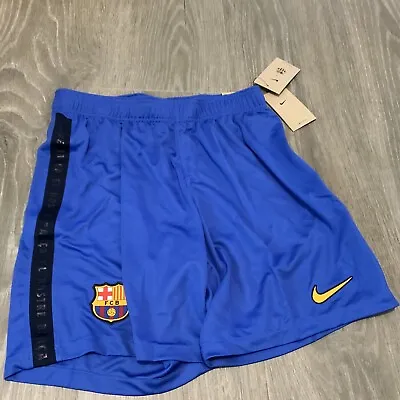 NIke Barcelona FCB Shorts Blue/Black Slim Fit Shorts Dri-Fit Men’s Size: XL • $26.40