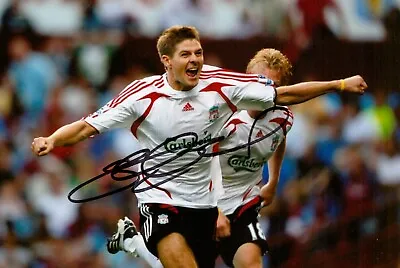 £39.99 • Buy Steven Gerrard Signed 6x4 Photo Liverpool England Autograph Memorabilia + COA