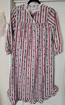 NEW Disney Mickey Mouse Nightgown Kids USA Lanz Of Salzburg Vintage Flannel Long • £16.22