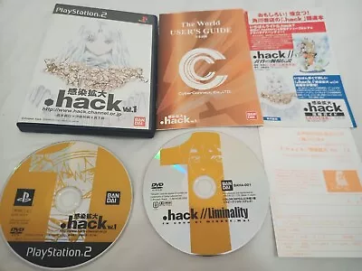 .Hack Vol.1 Spread Of Infection PlayStation 2 PS2 Japan Region Locked US Seller • $15.29