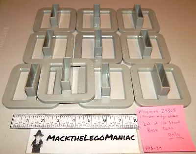 MagNext ICoaster MegaBloks 29305 Lot Of 10 Gray Base Stand Parts Only • $14.95