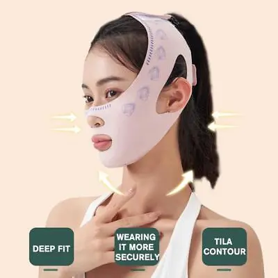 V Face Lift Slim Strap Belt Double Chin Reducer Anti Wrinkle Band Aging BEST • $1.71