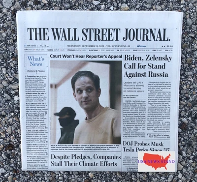 $7.99 • Buy Wall Street Journal - Wednesday September 20, 2023 (wsj- Court Wont Hear Appeal)