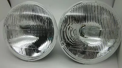 7 Inch H4 Headlights Universal Fitting Classic Car Curve Lens With Park Light • $99