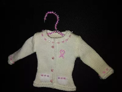 Michael Simon Breast Cancer Handmade Beaded Sweater Christmas Ornament • $40