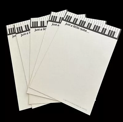 Vintage Writing Paper Piano Keys  Just A Little Note   ~ 5 Sheets • $7.99