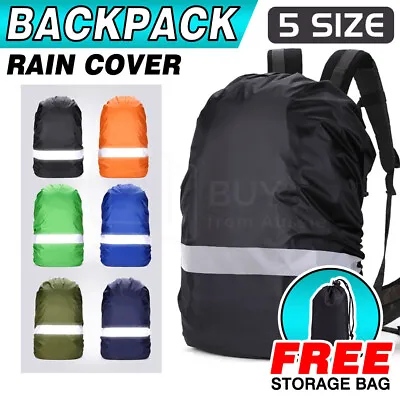 Outdoor Foldable Backpack Rain Cover WaterProof Rucksack Camping Travel Bag • $7.50