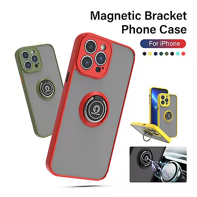 Case For IPhone 15 14 13 12 11 Pro Max XS XR 8 Plus Ring Holder Shockproof Cover • $9.25