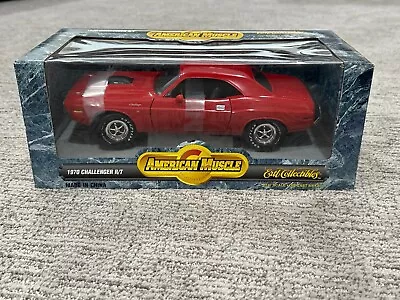 Nice American Muscle ERTL  1/18 Scale Metal 1970 Dodge Challenger R/T - MIB • $5.55