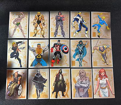 2014 Rittenhouse Marvel Universe - 15 Card Base Lot - Pack Fresh (B) • $9.99