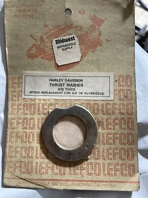 Harley Davidson Knucklehead Panhead FL 74 .078 Thrust Washer Flywheel Engine  • $16