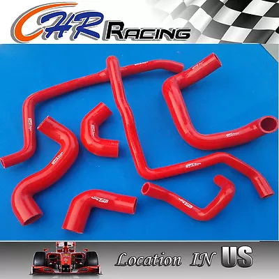 For BMW E30 M20 325 325i 6cy 1988-1993 1989 90 91 Silicone Radiator RED Hose Kit • $75