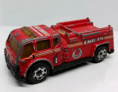 2001 Matchbox Water Pumper Red 2 3/4  Diecast Hero City Fire Truck Free Shipping • $8.75