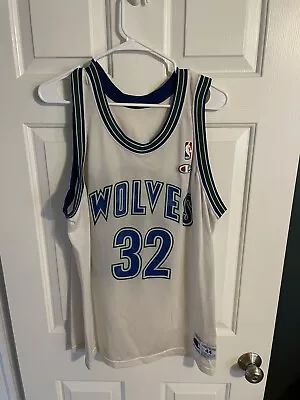 Champion Christian Laettner  Minnesota Timberwolves Jersey NWOT  Size 44 • $175