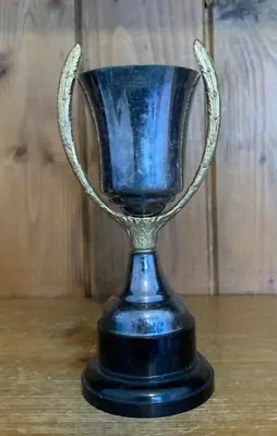 NOT ENGRAVED Vintage Silver Plate Trophy Loving Cup Trophies Trophy • $34.83