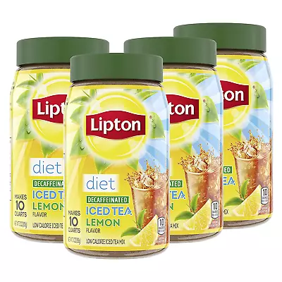 Diet Iced Tea Mix Lemon Decaffenated Sugar-Free Black Tea Mix Makes 10 Quart • £65.38