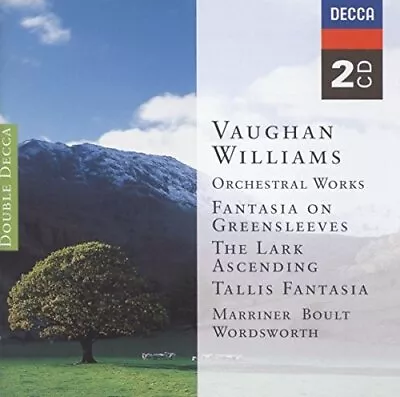 Vaughan Williams: (2CD) Lark Ascending Tallis Fantasia Greenslee... -  CD 81VG • £3.49