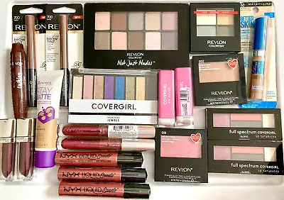 Lot Of 60 Pieces Mixed REVLON MAYBELLINE LOREAL Assorted Makeup Cosmetics • $29.95