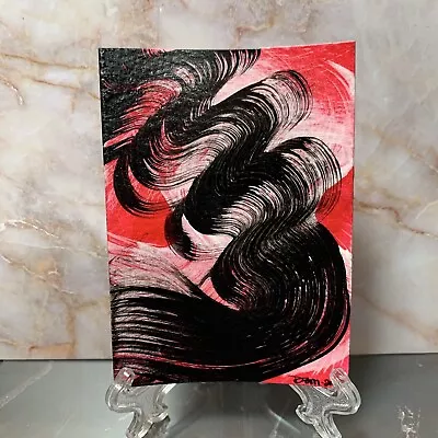 ACEO OOAK Handmade Abstract Acrylic Painting On Watercolor Paper DSMitchell • $10