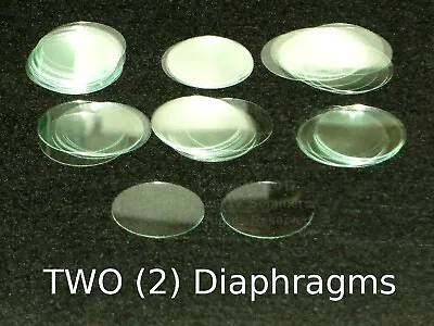 (2) Phonograph Reproducer/Recorder 1-5/16  Glass Diaphragm Edison/Graphophone • $9.49